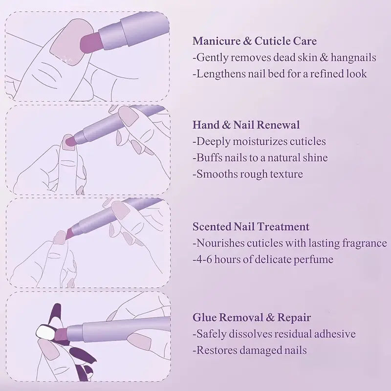 ✨ 3-in-1 Nail Care Pen with Ceramic Tip 💅