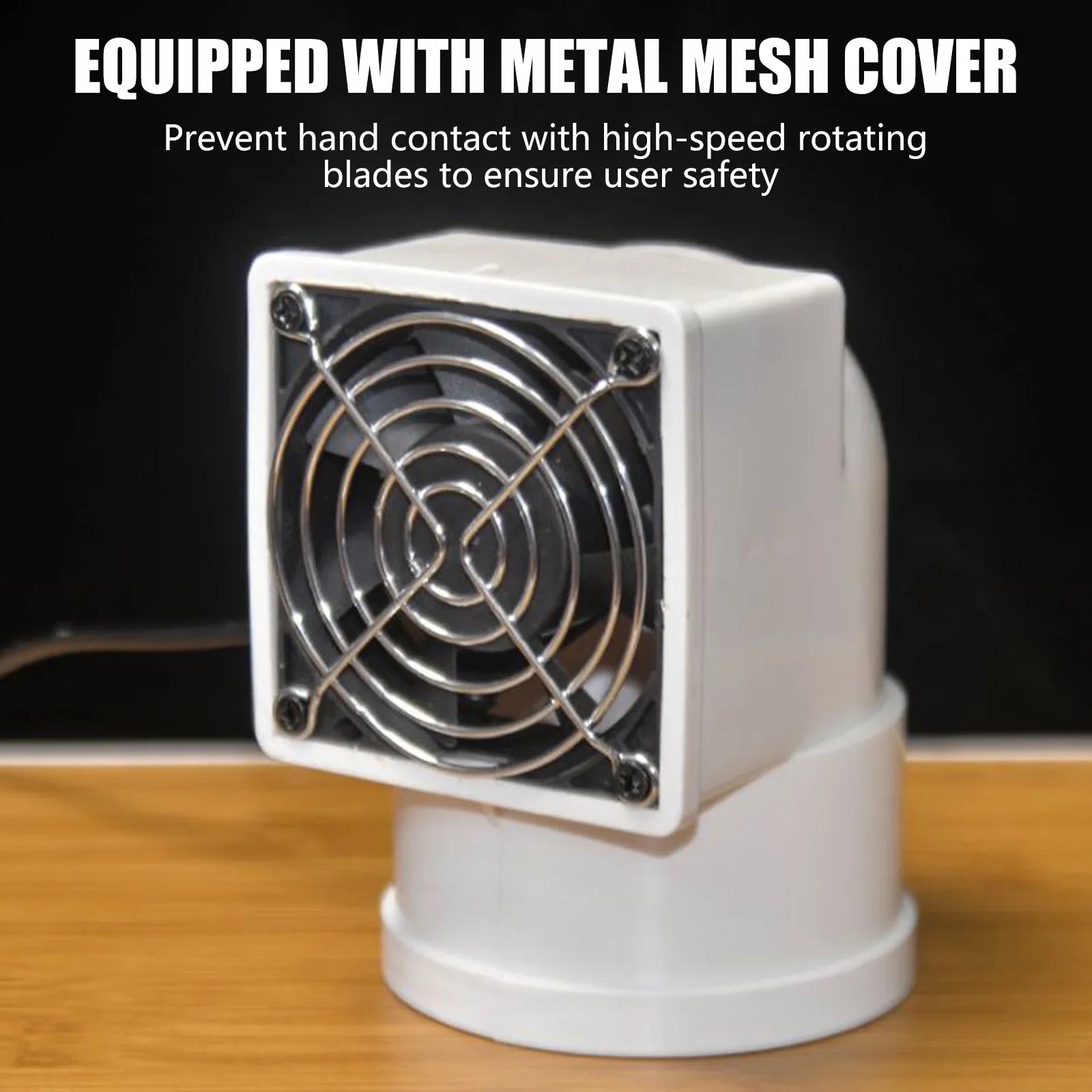 12V Wall Mounted Exhaust Fan Low Noise Extractor for Kitchen Bathroom