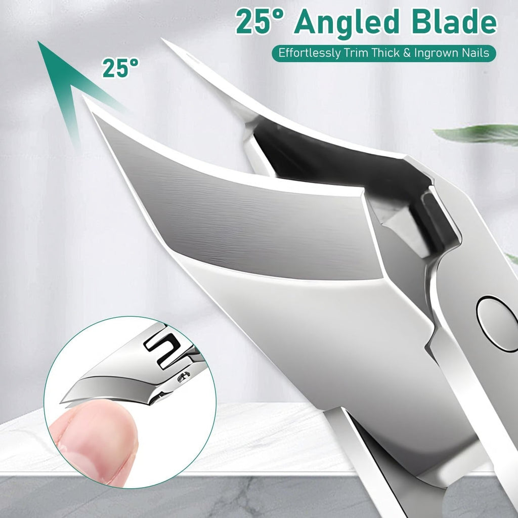 Ultra Sharp Anti-Splash Stainless Steel Nail Clippers for men and women